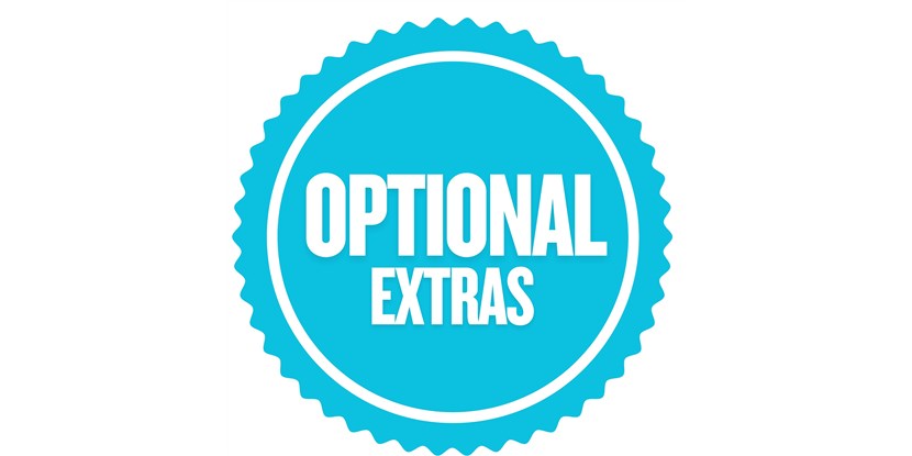 Optional extras avaiable